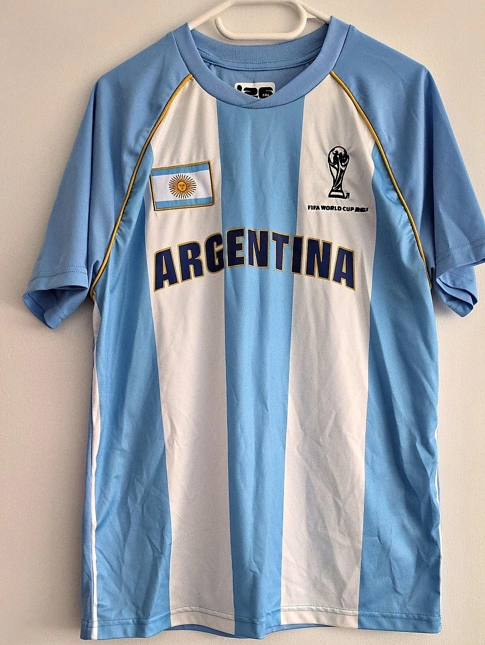 FIFA World Cup 26 Argentina Soccer Jersey Blue & White Medium